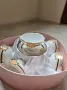 Сервиз/комплект от 6 чаши с чинийки за кафе или чай от слонова кост, снимка 4