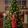 Коледна елха с вградени светлини - магията на Коледа - 150см, снимка 6
