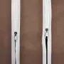 vidaXL Текстилен гардероб с отделения и летви, 45 x 150 x176 см, кафяв, снимка 8