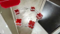 Van Cleef & Arpels VCA 5 Motifs Silver Red Carnelian Vintage Alhambra Дамска Гривна, снимка 1