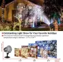 LED проекторни светлини със снежинки, снимка 4