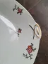голямо елипсовидно порцеланово плато с цветя и райски птици  Limoges 8/5, снимка 7