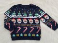 Коледен пуловер H&M 80/86, снимка 1 - Бебешки блузки - 31806153