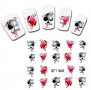 YZW-1360 Покер Карти хазарт слайдер ваденки водни стикери за нокти маникюр татос