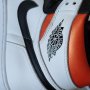 Nike Air Jordan 1 High Electro Orange White Нови Оригинални Обувки Размер 42 Номер Мъжки Кецове, снимка 11
