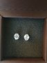 Нови сребърни обеци с камък цирконий, снимка 1 - Обеци - 29935703