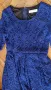 Синя рокля на марката Lucy fashion с дантелени мотиви, снимка 5
