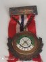 норвежкия сребърен медал с маркировка и с емайл 