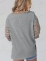 Дамска ежедневна блуза с контрастни райета и дълги ръкави, 5цвята , снимка 11