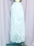 M/XL Бяла ,дантелена ,дълга пола , снимка 7