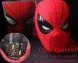 Маска на Спайдърмен Марвел с мигащи очи с контрол от брадичката Spiderman Marvel Хелоуин карнавал, снимка 4