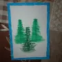 Рисувам  коледни картички, снимка 1