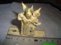 СТАРА ТРАДИЦИОННА ФОЛКЛОРНА ОЛОВНА СТАТУЕТКА - ПОСТАВКА Тайланд с ПОЗЛАТА и ЕМАЙЛ-ПАСТА 30949, снимка 7