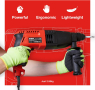 Amtech Ударна бормашина, с кабел 2,4 м, 3 режима,(230V, 620W, 1250RPM), снимка 4
