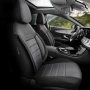 Луксозна тапицерия OTOM текстил с еко кожа COMFORT LINE Design – Сиво-Черна със сив шев, снимка 2
