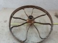 ковано възрожденско колело от талига, двуколка, каруца и др., снимка 14