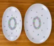 Две елипсовидни плата с цветя - Rosenthal, снимка 2