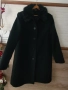 Черно палто с пухена яка, снимка 4