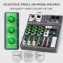 Смесителен пулт RP - MIX 6BT,DJ Mixer, Bluetooth, Usb player, 3 Band EQ, FX, Plug and Play , снимка 10