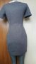 Сива плътна релефна рокля👗🍀XS,S👗🍀арт.801, снимка 2