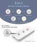 USB-C зарядна станция за устройства с USB-C, зарежда до 3 устройства, бяла, снимка 6