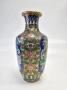 Елегантна декоративна китайска Cloisonné ваза, снимка 2