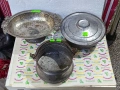 медни съдове ( котел, бонбониера и тенджера) , снимка 1