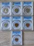 Серия разменни монети 2002 година България (мат-гланц) PCGS , снимка 2