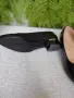 Черни елегантни дамски обувки с нисък ток, снимка 4