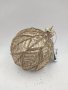 Стъклена коледна топка 10 см диаметър   Ръчно изработена , снимка 1 - Декорация за дома - 42840978