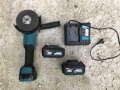 Акумулаторен ъглошлайф Макита с 2 батерий, снимка 1