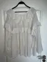 Разкошна нова елегантна  бяла  блуза вълнообразни акценти волани , снимка 5
