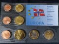 Пробен Евро сет - Норвегия 2004 от 8 монети, снимка 1