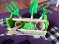 Нов комплект дървени играчки градински инструменти деца подарък, снимка 10