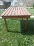 Дървена градинска масичка, снимка 1
