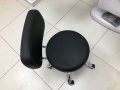 Козметичен стол - табуретка за педикюр A-007- 39/45 см - черна/бяла, снимка 9