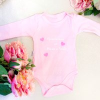 Бебешки дрешки с щампа по избор, снимка 4 - Бодита за бебе - 39497355