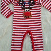 Коледен костюм 6-9 месеца, снимка 11 - Бебешки гащеризони - 42815738