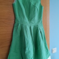 Зелена рокля от Bote, лен и памук , снимка 1 - Рокли - 40585754
