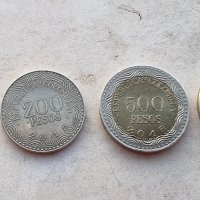 Монети. Колумбия. 100, 200, 500  и 1000 песо . , снимка 2 - Нумизматика и бонистика - 38534480