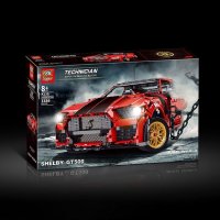 Ford Mustang Shelby GT500 Конструктор Двигатели LED RC Смарт 1:8 LEGO Лего, снимка 9 - Конструктори - 39359593