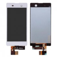 LCD Дисплей и тъч скрийн за SONY Xperia M5 Черен / Бял, снимка 2 - Резервни части за телефони - 29155469