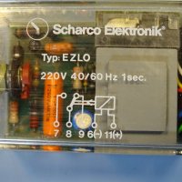 реле време Scharco Elektronik EZLO time relay 1s, снимка 5 - Резервни части за машини - 39383216