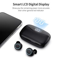 Безжични слушалки iPosible, Bluetooth 5.0, водоустойчиви IP65, снимка 3 - Безжични слушалки - 40279329