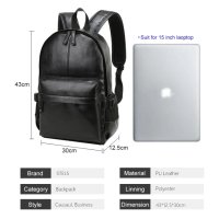 Мъжка чанта STELS SQ90, Екологична кожа, 43×12.5×30см, Черен, снимка 18 - Раници - 44321904