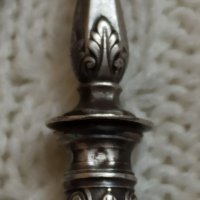 Сребърни антикварни прибори от Франция изцяло с орнаменти ,маркировка и при двата прибора Minerva,сн, снимка 5 - Антикварни и старинни предмети - 32091892