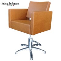 Професионален италиански стол Salon Ambience, Square - охра, снимка 3 - Фризьорски столове - 36714248