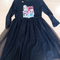 Детска рокля трико и тюл с дълъг ръкав, снимка 6 - Детски рокли и поли - 42532649