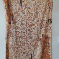 Нов шал естествена коприна - Густав Климт, снимка 1 - Шалове - 42494004