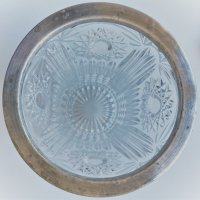 Кристална ваза, сребърен кант, снимка 2 - Други стоки за дома - 35346678